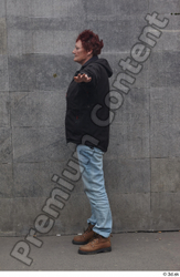 Whole Body Woman T poses White Casual Slim Street photo references